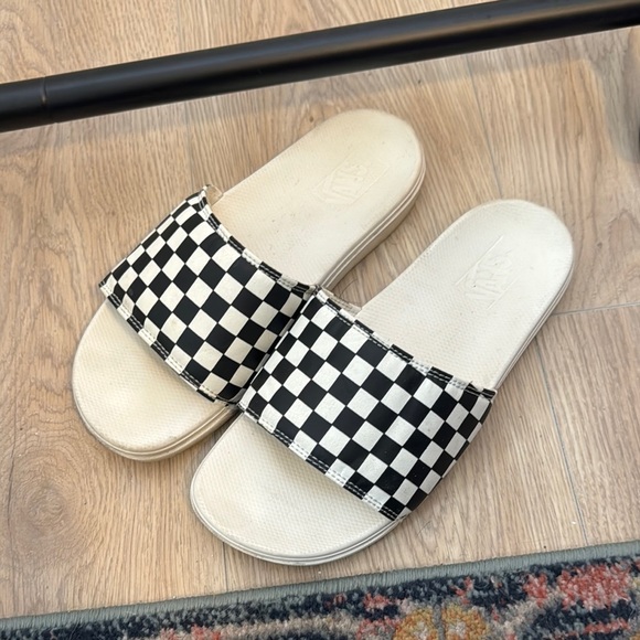 Vans Shoes - Vans Checkered Slide Sandals Womens Size 10